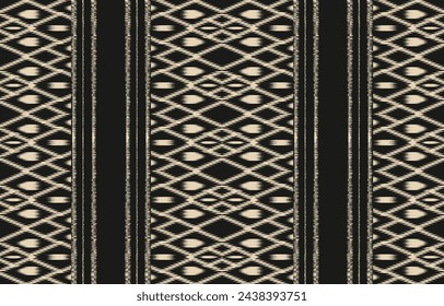 Ethnic abstract ikat art. Aztec ornament print. geometric ethnic pattern seamless  color oriental.  Design for background ,curtain, carpet, wallpaper, clothing, wrapping, Batik, vector illustration.