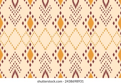 Ethnic abstract ikat art. Aztec ornament print. geometric ethnic pattern seamless  color oriental.  Design for background ,curtain, carpet, wallpaper, clothing, wrapping, Batik, vector illustration.