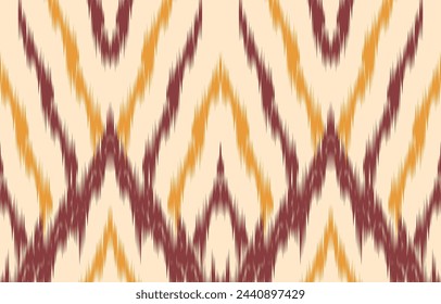 Ethnic abstract ikat art. Aztec ornament print. geometric ethnic pattern seamless  color oriental.  Design for background ,curtain, carpet, wallpaper, clothing, wrapping, Batik, vector illustration.