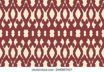 Ethnic abstract ikat art. Aztec ornament print. geometric ethnic pattern seamless  color oriental.  Design for background ,curtain, carpet, wallpaper, clothing, wrapping, Batik, vector illustration.