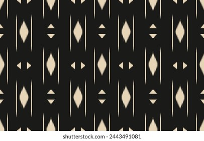 Ethnic abstract ikat art. Aztec ornament print. geometric ethnic pattern seamless  color oriental.  Design for background ,curtain, carpet, wallpaper, clothing, wrapping, Batik, vector illustration.