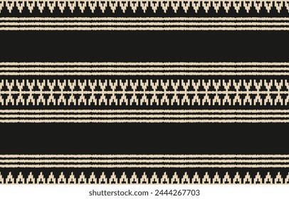 Ethnic abstract ikat art. Aztec ornament print. geometric ethnic pattern seamless  color oriental.  Design for background ,curtain, carpet, wallpaper, clothing, wrapping, Batik, vector illustration.