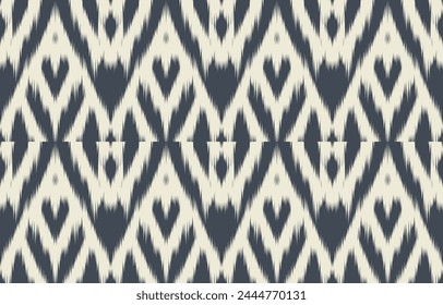 Ethnic abstract ikat art. Aztec ornament print. geometric ethnic pattern seamless  color oriental.  Design for background ,curtain, carpet, wallpaper, clothing, wrapping, Batik, vector illustration.