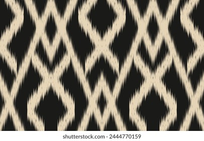 Ethnic abstract ikat art. Aztec ornament print. geometric ethnic pattern seamless  color oriental.  Design for background ,curtain, carpet, wallpaper, clothing, wrapping, Batik, vector illustration.