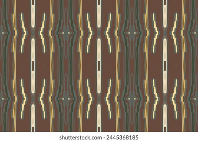 Ethnic abstract ikat art. Aztec ornament print. geometric ethnic pattern seamless color oriental. Design for background ,curtain, carpet, wallpaper, clothing, wrapping, Batik, vector illustration.