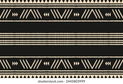 Ethnic abstract ikat art. Aztec ornament print. geometric ethnic pattern seamless  color oriental.  Design for background ,curtain, carpet, wallpaper, clothing, wrapping, Batik, vector illustration.