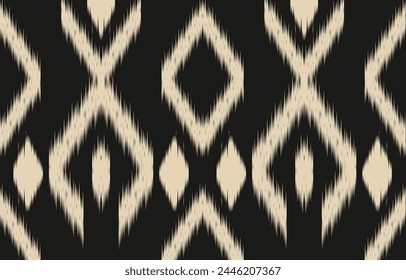 Ethnic abstract ikat art. Aztec ornament print. geometric ethnic pattern seamless  color oriental.  Design for background ,curtain, carpet, wallpaper, clothing, wrapping, Batik, vector illustration.