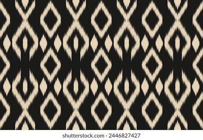 Ethnic abstract ikat art. Aztec ornament print. geometric ethnic pattern seamless  color oriental.  Design for background ,curtain, carpet, wallpaper, clothing, wrapping, Batik, vector illustration.