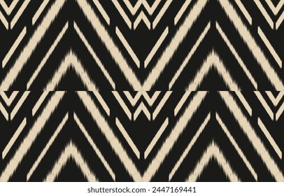 Ethnic abstract ikat art. Aztec ornament print. geometric ethnic pattern seamless  color oriental.  Design for background ,curtain, carpet, wallpaper, clothing, wrapping, Batik, vector illustration.