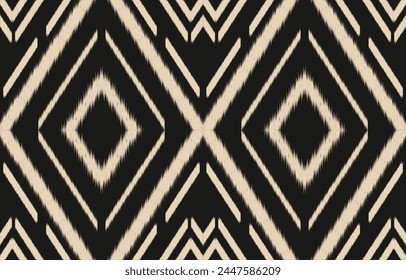 Ethnic abstract ikat art. Aztec ornament print. geometric ethnic pattern seamless  color oriental.  Design for background ,curtain, carpet, wallpaper, clothing, wrapping, Batik, vector illustration.