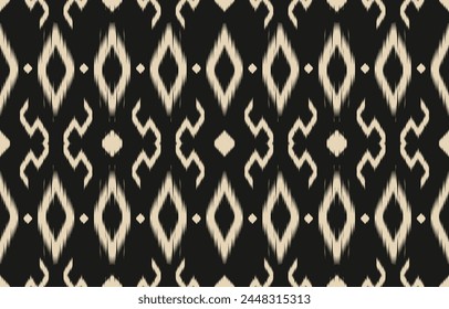 Ethnic abstract ikat art. Aztec ornament print. geometric ethnic pattern seamless  color oriental.  Design for background ,curtain, carpet, wallpaper, clothing, wrapping, Batik, vector illustration.