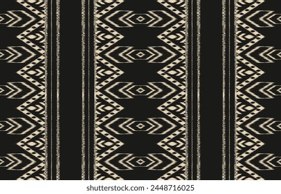 Ethnic abstract ikat art. Aztec ornament print. geometric ethnic pattern seamless  color oriental.  Design for background ,curtain, carpet, wallpaper, clothing, wrapping, Batik, vector illustration.