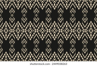 Ethnic abstract ikat art. Aztec ornament print. geometric ethnic pattern seamless  color oriental.  Design for background ,curtain, carpet, wallpaper, clothing, wrapping, Batik, vector illustration.