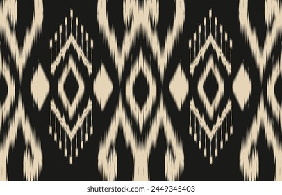 Ethnic abstract ikat art. Aztec ornament print. geometric ethnic pattern seamless  color oriental.  Design for background ,curtain, carpet, wallpaper, clothing, wrapping, Batik, vector illustration.