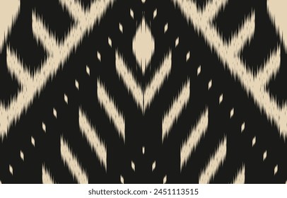 Ethnic abstract ikat art. Aztec ornament print. geometric ethnic pattern seamless  color oriental.  Design for background ,curtain, carpet, wallpaper, clothing, wrapping, Batik, vector illustration.