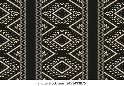 Ethnic abstract ikat art. Aztec ornament print. geometric ethnic pattern seamless  color oriental.  Design for background ,curtain, carpet, wallpaper, clothing, wrapping, Batik, vector illustration.