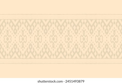 Ethnic abstract ikat art. Aztec ornament print. geometric ethnic pattern seamless  color oriental.  Design for background ,curtain, carpet, wallpaper, clothing, wrapping, Batik, vector illustration.