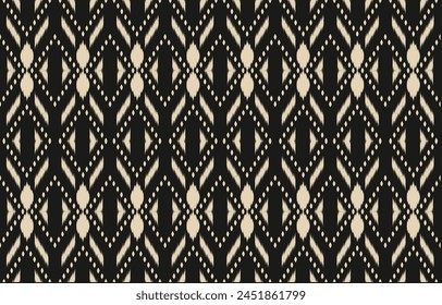 Ethnic abstract ikat art. Aztec ornament print. geometric ethnic pattern seamless  color oriental.  Design for background ,curtain, carpet, wallpaper, clothing, wrapping, Batik, vector illustration.