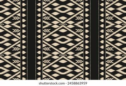 Ethnic abstract ikat art. Aztec ornament print. geometric ethnic pattern seamless  color oriental.  Design for background ,curtain, carpet, wallpaper, clothing, wrapping, Batik, vector illustration.