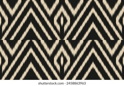 Ethnic abstract ikat art. Aztec ornament print. geometric ethnic pattern seamless  color oriental.  Design for background ,curtain, carpet, wallpaper, clothing, wrapping, Batik, vector illustration.