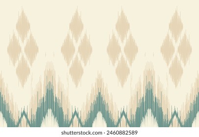 Ethnic abstract ikat art. Aztec ornament print. geometric ethnic pattern seamless  color oriental.  Design for background ,curtain, carpet, wallpaper, clothing, wrapping, Batik, vector illustration.