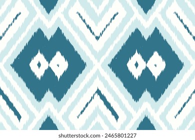 Ethnic abstract ikat art. Aztec ornament print. geometric ethnic pattern seamless  color oriental.  Design for background ,curtain, carpet, wallpaper, clothing, wrapping, Batik, vector illustration.