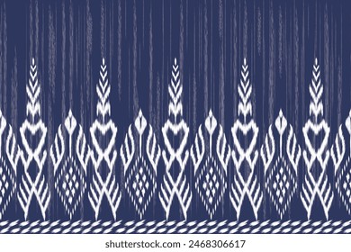 Ethnic abstract ikat art. Aztec ornament print. geometric ethnic pattern seamless color oriental. Design for background ,curtain, carpet, wallpaper, clothing, wrapping, Batik, vector illustration.