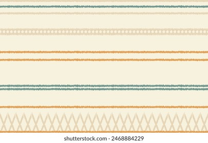 Ethnic abstract ikat art. Aztec ornament print. geometric ethnic pattern seamless  color oriental.  Design for background ,curtain, carpet, wallpaper, clothing, wrapping, Batik, vector illustration.