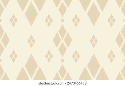 Ethnic abstract ikat art. Aztec ornament print. geometric ethnic pattern seamless  color oriental.  Design for background ,curtain, carpet, wallpaper, clothing, wrapping, Batik, vector illustration.