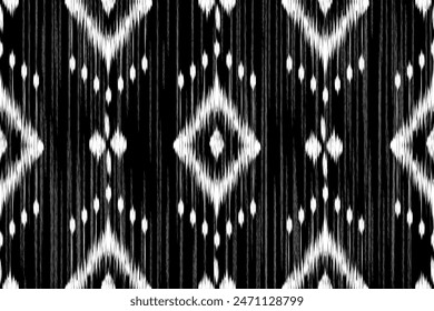 Ethnic abstract ikat art. Aztec ornament print. geometric ethnic pattern seamless color oriental. Design for background ,curtain, carpet, wallpaper, clothing, wrapping, Batik, vector illustration