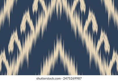 Ethnic abstract ikat art. Aztec ornament print. geometric ethnic pattern seamless  color oriental.  Design for background ,curtain, carpet, wallpaper, clothing, wrapping, Batik, vector illustration.