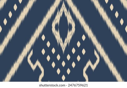 Ethnic abstract ikat art. Aztec ornament print. geometric ethnic pattern seamless  color oriental.  Design for background ,curtain, carpet, wallpaper, clothing, wrapping, Batik, vector illustration.