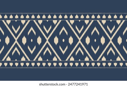 Ethnic abstract ikat art. Aztec ornament print. geometric ethnic pattern seamless  color oriental.  Design for background ,curtain, carpet, wallpaper, clothing, wrapping, Batik, vector illustration.