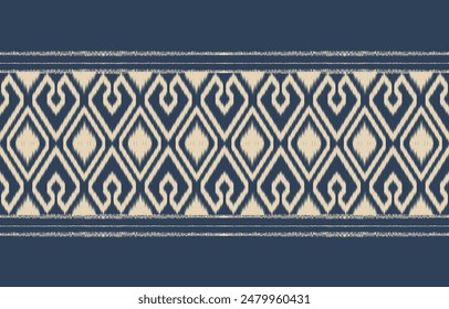 Ethnic abstract ikat art. Aztec ornament print. geometric ethnic pattern seamless  color oriental.  Design for background ,curtain, carpet, wallpaper, clothing, wrapping, Batik, vector illustration.