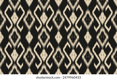 Ethnic abstract ikat art. Aztec ornament print. geometric ethnic pattern seamless  color oriental.  Design for background ,curtain, carpet, wallpaper, clothing, wrapping, Batik, vector illustration.