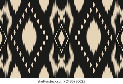 Ethnic abstract ikat art. Aztec ornament print. geometric ethnic pattern seamless  color oriental.  Design for background ,curtain, carpet, wallpaper, clothing, wrapping, Batik, vector illustration.