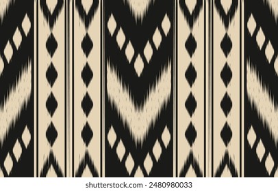 Ethnic abstract ikat art. Aztec ornament print. geometric ethnic pattern seamless  color oriental.  Design for background ,curtain, carpet, wallpaper, clothing, wrapping, Batik, vector illustration.