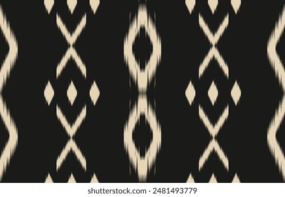 Ethnic abstract ikat art. Aztec ornament print. geometric ethnic pattern seamless  color oriental.  Design for background ,curtain, carpet, wallpaper, clothing, wrapping, Batik, vector illustration.
