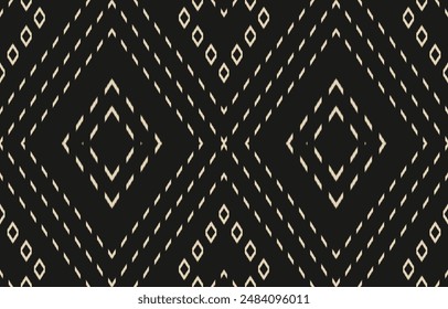 Ethnic abstract ikat art. Aztec ornament print. geometric ethnic pattern seamless  color oriental.  Design for background ,curtain, carpet, wallpaper, clothing, wrapping, Batik, vector illustration.