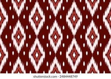 Ethnic abstract ikat art. Aztec ornament print. geometric ethnic pattern seamless color oriental. Design for background ,curtain, carpet, wallpaper, clothing, wrapping, Batik, vector illustration.