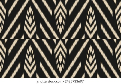 Ethnic abstract ikat art. Aztec ornament print. geometric ethnic pattern seamless  color oriental.  Design for background ,curtain, carpet, wallpaper, clothing, wrapping, Batik, vector illustration.