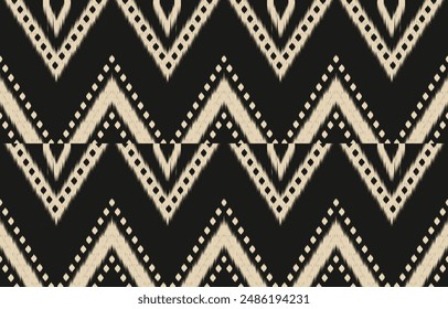 Ethnic abstract ikat art. Aztec ornament print. geometric ethnic pattern seamless  color oriental.  Design for background ,curtain, carpet, wallpaper, clothing, wrapping, Batik, vector illustration.
