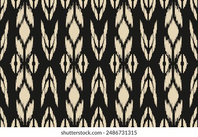 Ethnic abstract ikat art. Aztec ornament print. geometric ethnic pattern seamless  color oriental.  Design for background ,curtain, carpet, wallpaper, clothing, wrapping, Batik, vector illustration.