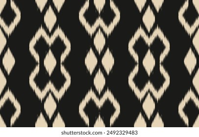 Ethnic abstract ikat art. Aztec ornament print. geometric ethnic pattern seamless  color oriental.  Design for background ,curtain, carpet, wallpaper, clothing, wrapping, Batik, vector illustration.