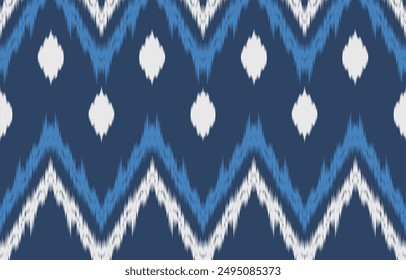 Ethnic abstract ikat art. Aztec ornament print. geometric ethnic pattern seamless  color oriental.  Design for background ,curtain, carpet, wallpaper, clothing, wrapping, Batik, vector illustration.