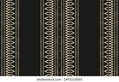 Ethnic abstract ikat art. Aztec ornament print. geometric ethnic pattern seamless  color oriental.  Design for background ,curtain, carpet, wallpaper, clothing, wrapping, Batik, vector illustration.