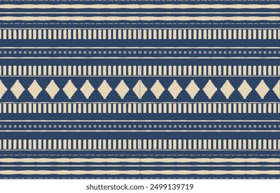 Ethnic abstract ikat art. Aztec ornament print. geometric ethnic pattern seamless  color oriental.  Design for background ,curtain, carpet, wallpaper, clothing, wrapping, Batik, vector illustration.