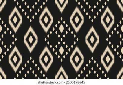 Ethnic abstract ikat art. Aztec ornament print. geometric ethnic pattern seamless  color oriental.  Design for background ,curtain, carpet, wallpaper, clothing, wrapping, Batik, vector illustration.