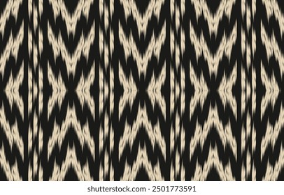 Ethnic abstract ikat art. Aztec ornament print. geometric ethnic pattern seamless  color oriental.  Design for background ,curtain, carpet, wallpaper, clothing, wrapping, Batik, vector illustration.