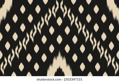 Ethnic abstract ikat art. Aztec ornament print. geometric ethnic pattern seamless  color oriental.  Design for background ,curtain, carpet, wallpaper, clothing, wrapping, Batik, vector illustration.